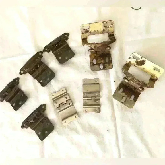 vtg lot of 8 door hinges - Picture 2 of 15